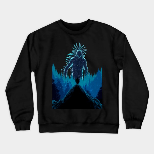 Night Spirit Crewneck Sweatshirt by mcashe_art